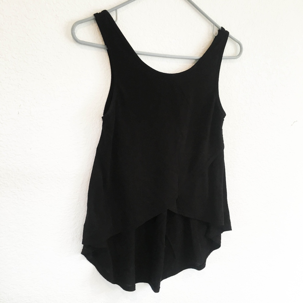 Cropped Black Tank Top Cotton On xs